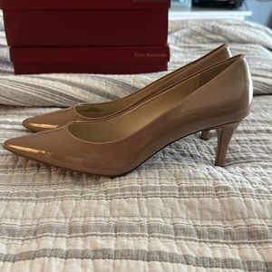 Enzo Angiolini Nude Patent Heels